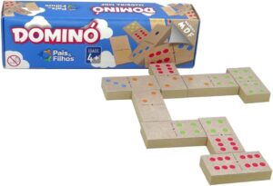 Jogo de Dominó - Madeira MDF - 28 Peças Pais & Filhos